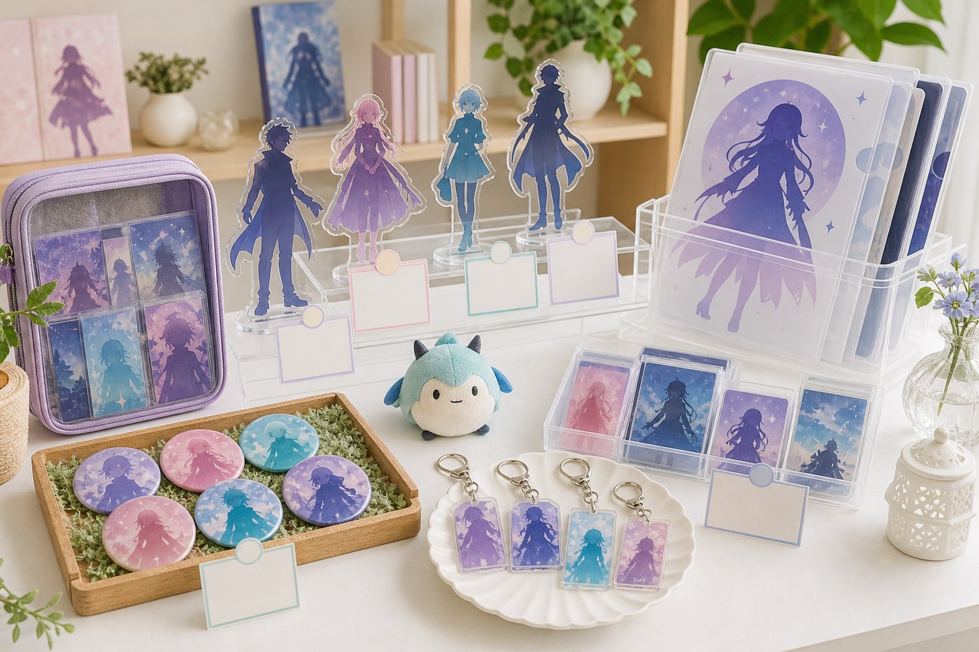 ランキング風にグッズを並べた写真風イメージ