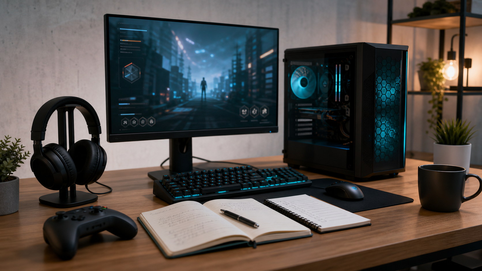 ゲーム環境を整えるイメージ